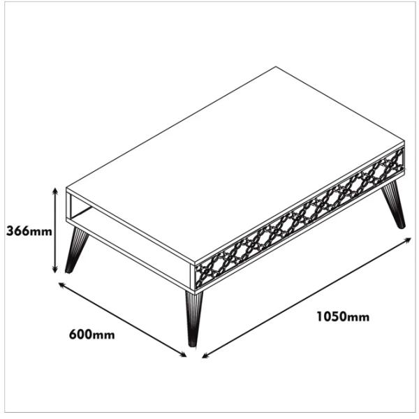 Комплекты ТВ-зона Trendy Oras 48.8 см x 41.8 см x 140 см / Коричневый photo 2