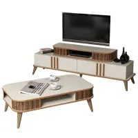 Комплекты ТВ-зона Trendy Eylul 51.6 см x 39 см x 168 см / Кремовый