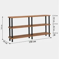 Стеллаж Trendy Raca 75 x 150 x 35см cm / ЛДСП / Black photo 4