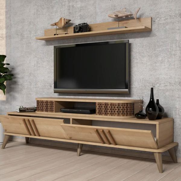 Комплекты ТВ-зона Trendy Eylul 51.6 см x 39 см x 168 см / Дуб Сонома photo 4
