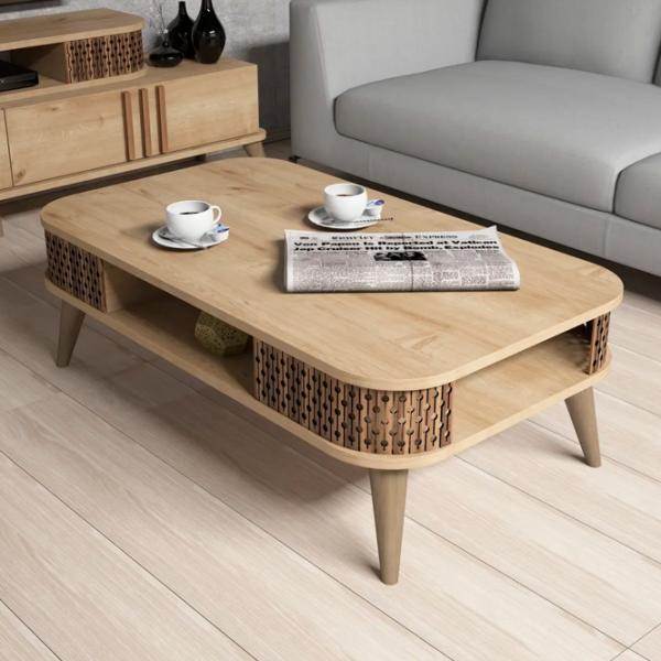 Комплекты ТВ-зона Trendy Eylul 51.6 см x 39 см x 168 см / Дуб Сонома photo 5