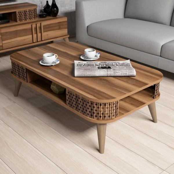 Комплекты ТВ-зона Trendy Eylul 51.6 см x 39 см x 168 см / Коричневый photo 4
