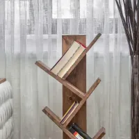 Etajeră Trendy Cemo 90 x 35 x 18 cm / PAL / Walnut photo 2