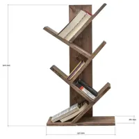 Etajeră Trendy Cemo 90 x 35 x 18 cm / PAL / Walnut photo 4