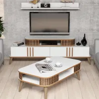 Комплекты ТВ-зона Trendy Eylul 51.6 см x 39 см x 168 см / Белый