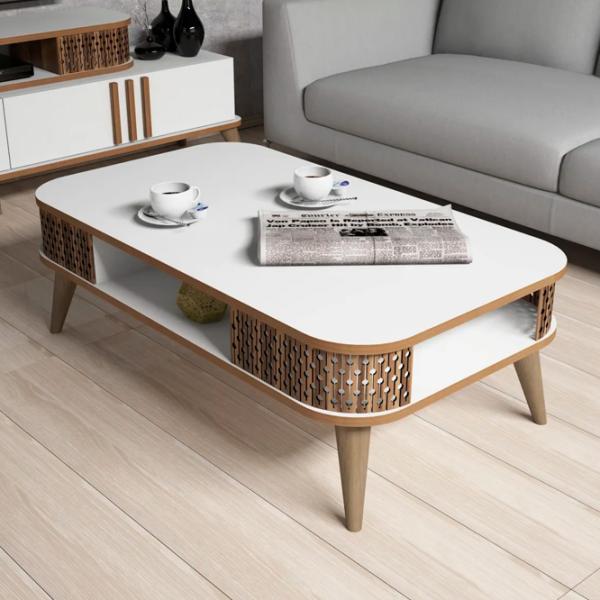 Комплекты ТВ-зона Trendy Eylul 51.6 см x 39 см x 168 см / Белый photo 4