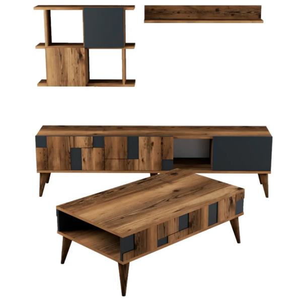 Комплекты ТВ-зона Trendy Madrid 48.6 см x 33.8 см x 180 см / Коричневый photo 1