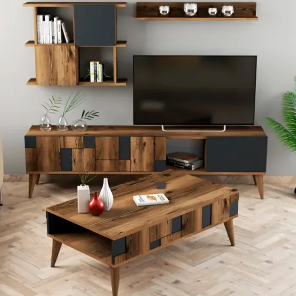 Комплекты ТВ-зона Trendy Madrid 48.6 см x 33.8 см x 180 см / Коричневый photo 3