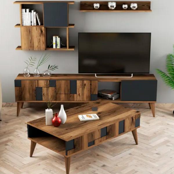 Комплекты ТВ-зона Trendy Madrid 48.6 см x 33.8 см x 180 см / Коричневый photo 3