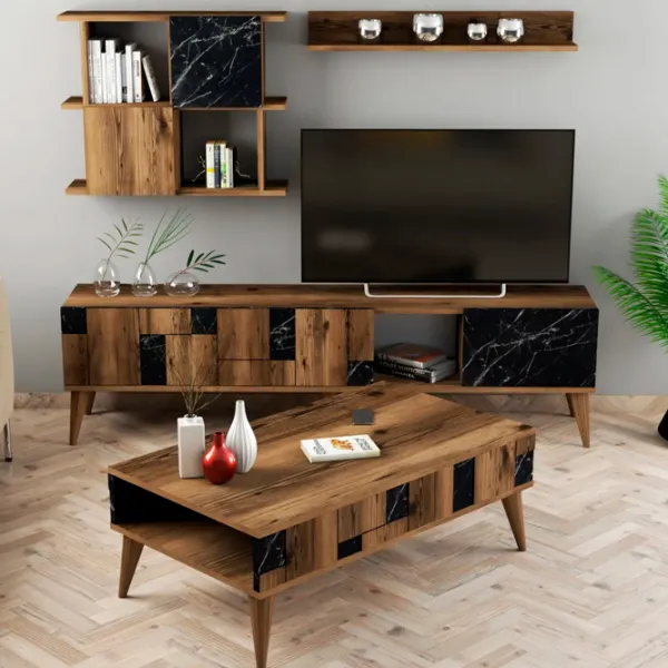 Комплекты ТВ-зона Trendy Madrid 48.6 см x 33.8 см x 180 см / Коричневый photo 3