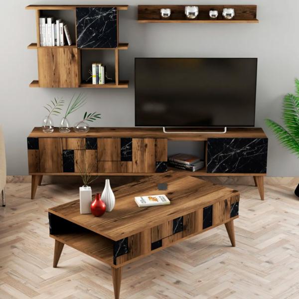 Комплекты ТВ-зона Trendy Madrid 48.6 см x 33.8 см x 180 см / Коричневый photo 3