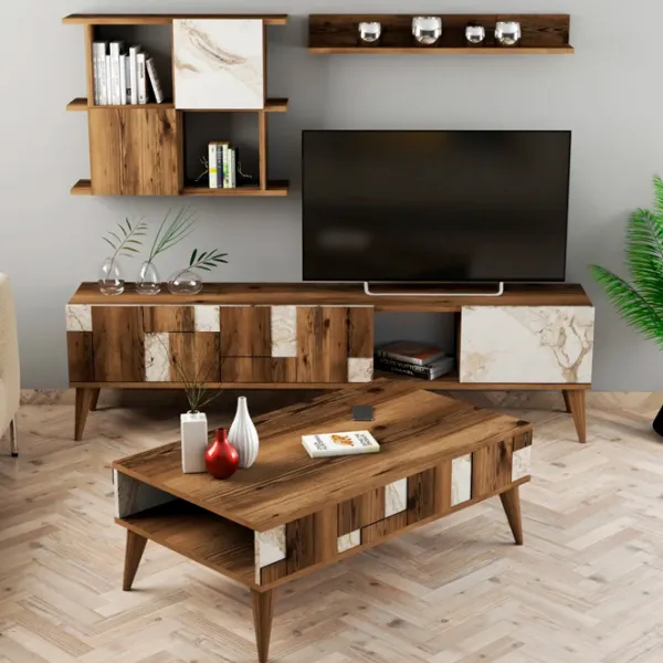 Комплекты ТВ-зона Trendy Madrid 48.6 см x 33.8 см x 180 см / Коричневый photo 2