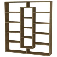 Стеллаж Trendy Ample 135.7 x 125 x 22см cm / ЛДСП / Oреховый photo 2