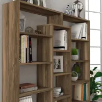 Стеллаж Trendy Ample 135.7 x 125 x 22см cm / ЛДСП / Oреховый photo 4