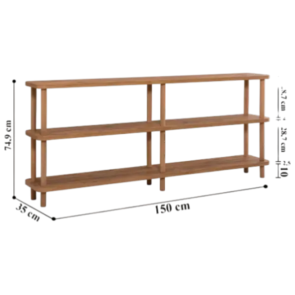 Etajeră Trendy Raca 75 x 150 x 35 cm / PAL / Pine photo 5