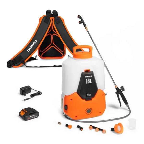 Pulverizator Daewoo DSA 1621Li SET / Orange photo 4