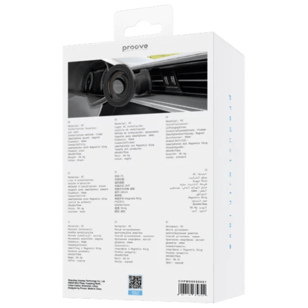 Suport pentru telefon Proove Phantom Magnetic Air Black photo 2