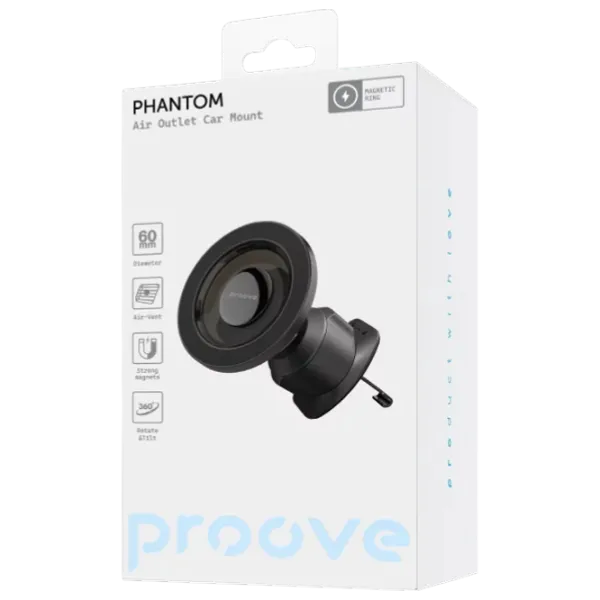 Suport pentru telefon Proove Phantom Magnetic Air Black photo 3