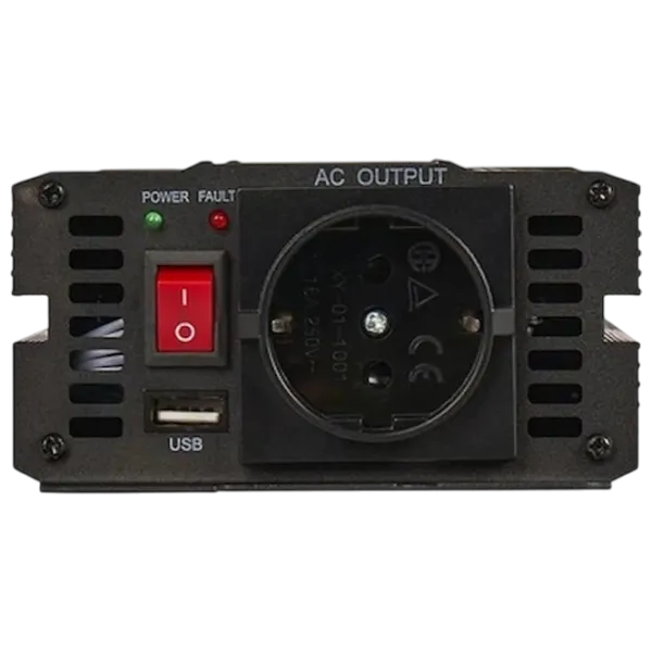 Автомобильный инвертор Kraft&Dele KD1256 Черный photo 2