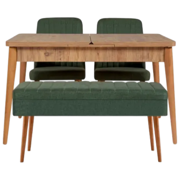 Set masă și scaune Trendy Vina 1070-3 Dreptunghiulară / PAL / Pine photo 1