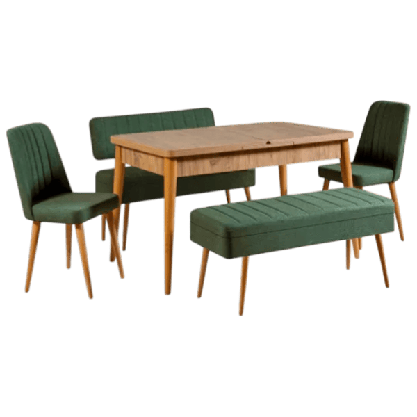 Set masă și scaune Trendy Vina 1070-4 Dreptunghiulară / PAL / Pine photo 1