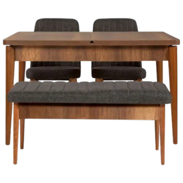 Set masă și scaune Trendy Vina 1053 Dreptunghiulară / PAL / Brown photo 1