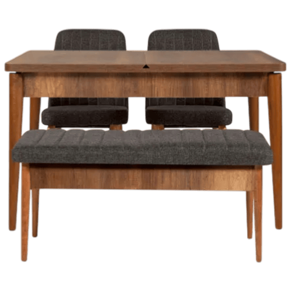 Set masă și scaune Trendy Vina 1053 Dreptunghiulară / PAL / Brown photo 1