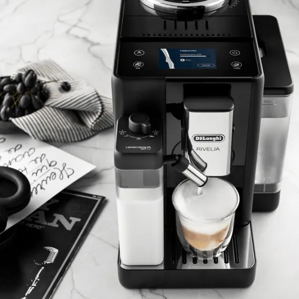 Aparat de cafea DeLonghi Rivelia Automată / 1.4 l / Black photo 11