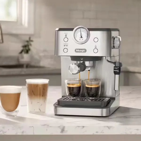 Aparat de cafea DeLonghi Linea Classic Manual (cu cupă) / 1.7 l / Inox photo 4