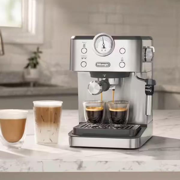 Aparat de cafea DeLonghi Linea Classic Manual (cu cupă) / 1.7 l / Inox photo 4