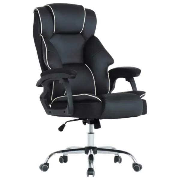 Fotoliu de birou Magnus MC 136 ECO Piele/ Black Silver photo 1