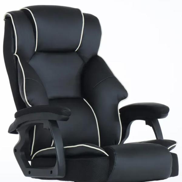 Fotoliu de birou Magnus MC 136 ECO Piele/ Black Silver photo 3