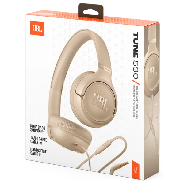 Наушники JBL T530 Бежевый Проводная/ Персональный photo 10