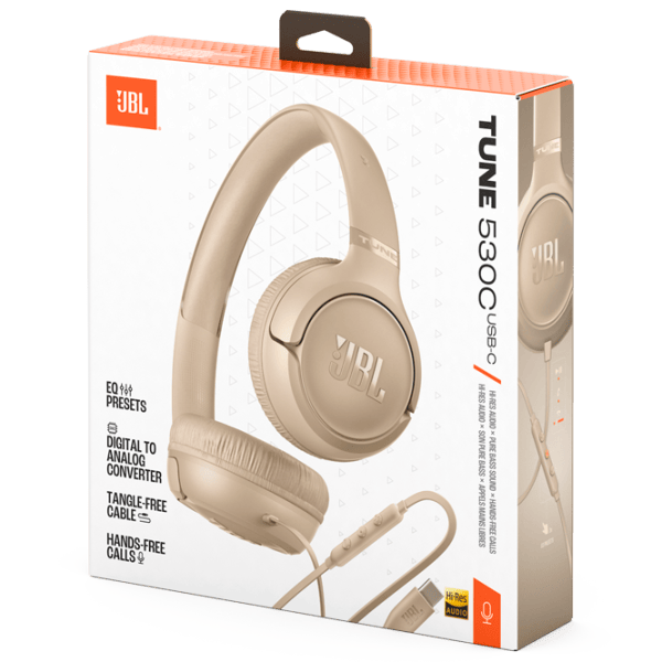 Наушники JBL T530 Бежевый Проводная/ Персональный photo 15