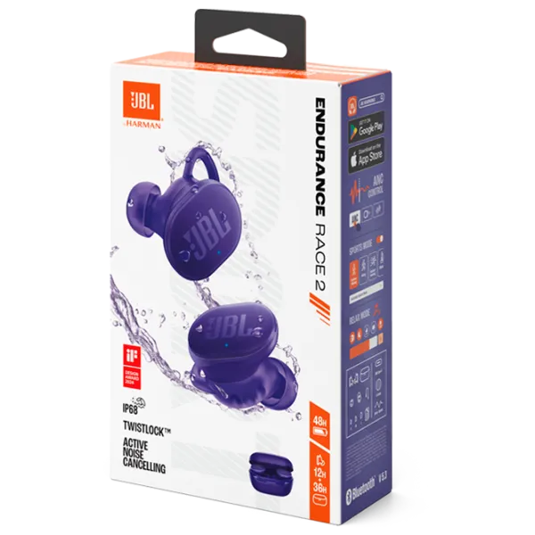 Căști JBL Endurance Race 2 Purple Fără fir/ Personal photo 11