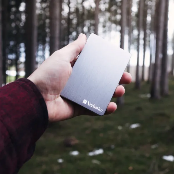 Unitate externă de stocare HDD Verbatim Store 'n' Go ALU Slim 2 TB 53665 / Gray photo 6