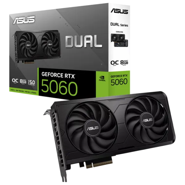 Видеокарта Asus GeForce RTX 5060 Dual EVO OC Edition PCI Express x16 5.0 / 8 ГБ photo 6