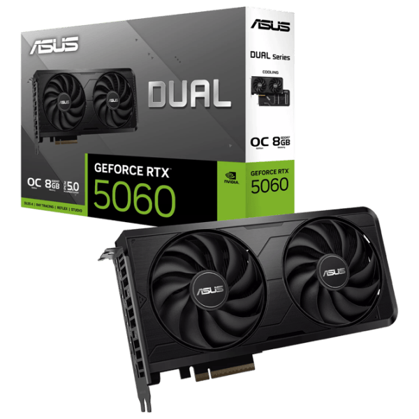 Видеокарта Asus GeForce RTX 5060 Dual EVO OC Edition PCI Express x16 5.0 / 8 ГБ photo 6