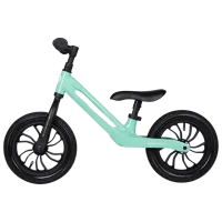 Bicicletă fără pedale Qplay Racer 10"  Metal / Mint Black
