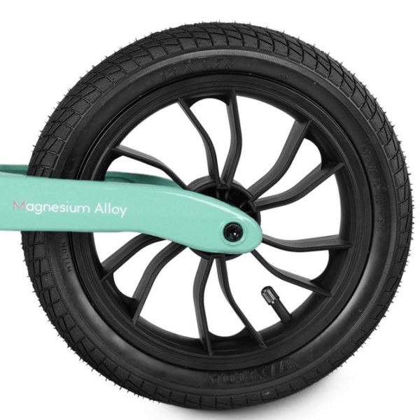 Bicicletă fără pedale Qplay Racer 10"  Metal / Mint Black photo 5