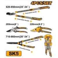 Set de foarfeci de grădină INGCO HLT93401 Oțel photo 2