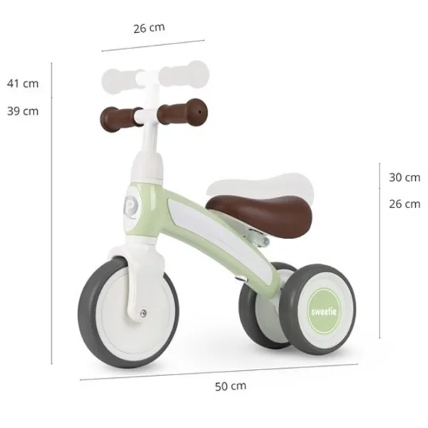 Bicicletă fără pedale Qplay Sweetie  Metal / Mint Green Mint photo 7