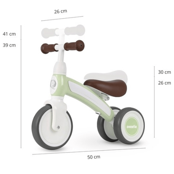 Bicicletă fără pedale Qplay Sweetie  Metal / Mint Green Mint photo 7