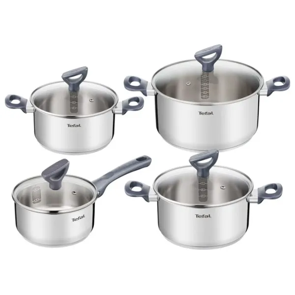 Набор кастрюль Tefal G712S855 2.2л Нержавеющая сталь / Нержавеющая сталь photo 1