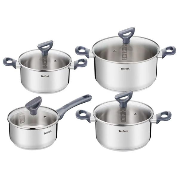 Набор кастрюль Tefal G712S855 2.2л Нержавеющая сталь / Нержавеющая сталь photo 1
