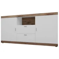 Comodă ML-Mobila Santorini 90 x 180 x 40 / MDF / White