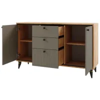 Comodă ML-Mobila Oscar № 1 90 x 150 x 45 / PAL / Dark Khaki