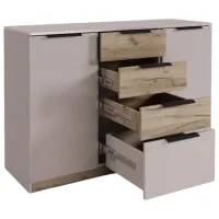 Comodă ML-Mobila Prestige 85 x 125 x 42 / PAL / Cashmere