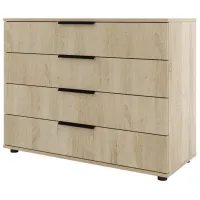 Comodă ML-Mobila Lira 84 x 110 x 45 / PAL / Sonoma Oak