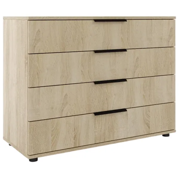Комод ML-Mobila Lira 84 x 110 x 45см / ДСП / Дуб cонома photo 3